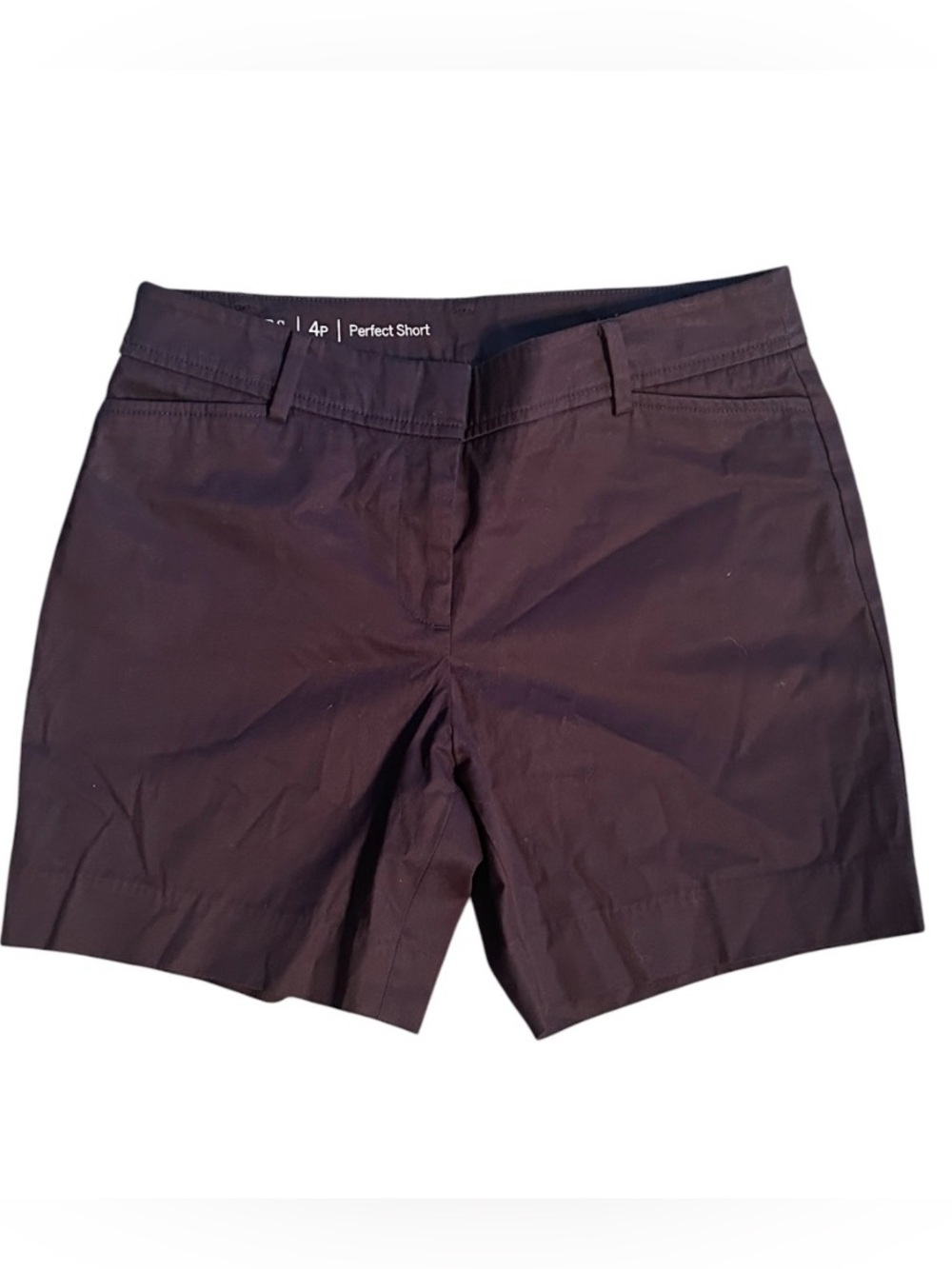 Talbots Perfect Shorts Womens 4P Black Cotton Stretch Chino Petite 6” Inseam